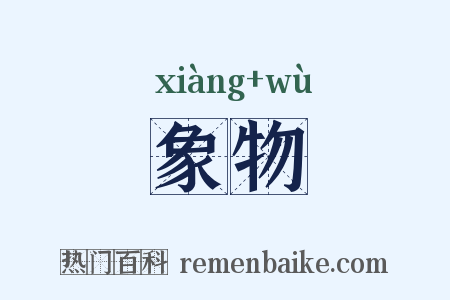象物是什么意思的图片